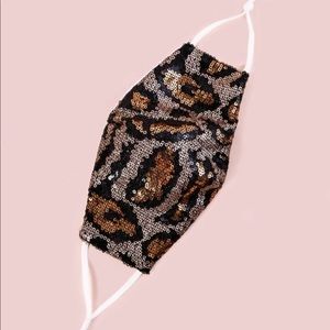 2/$30 Leopard Sequin Face Mask